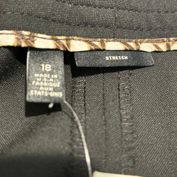 TALBOTS SZ 18 Straight Leg Unlined Classic Capsule Wardrobe Trousers Pants NEW - Picture 8 of 9